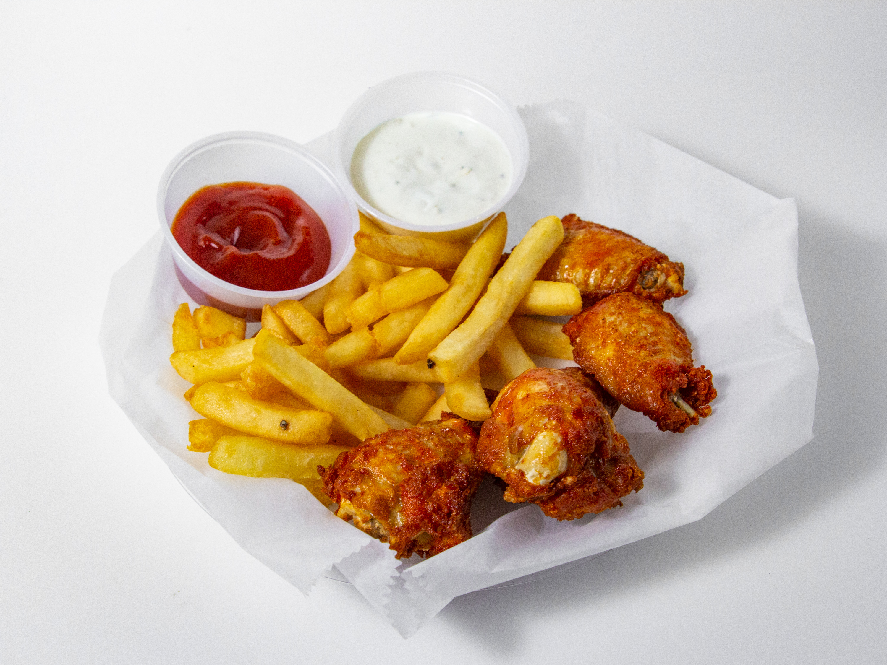 Order Mild Chicken Wings with Fries food online from Congress Market Inc store, Schenectady on bringmethat.com