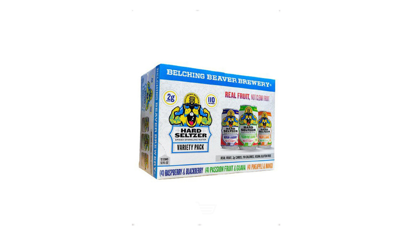 Order Belching Beaver Hard Seltzer Variety Pack 12 Pack 12 oz Cans food online from Spikes Bottle Shop store, Chico on bringmethat.com