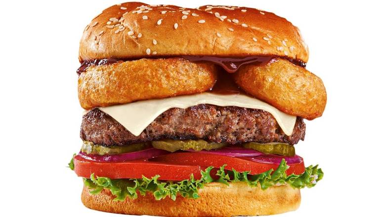 Order Rodeo Ring Burger food online from The Meltdown store, Selma on bringmethat.com