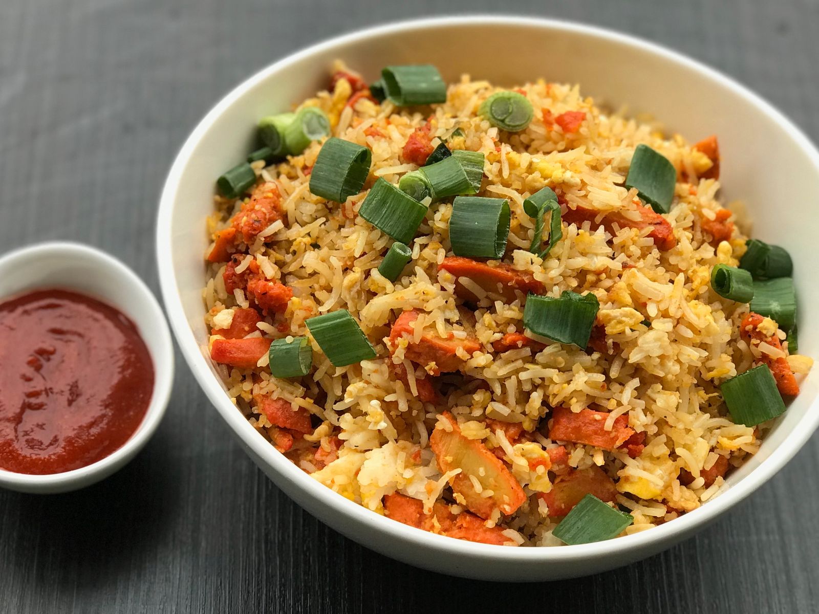 Order Schezwan Vegetable Fried Rice food online from Mirchi Indian Kitchen store, Foster City on bringmethat.com