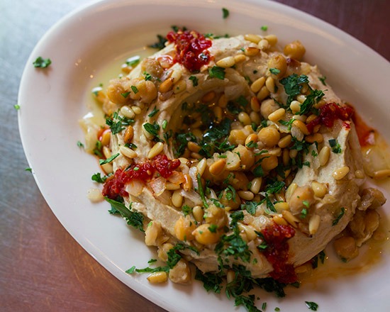 Order Hummus Plate food online from Razan Organic Kitchen store, Berkeley on bringmethat.com