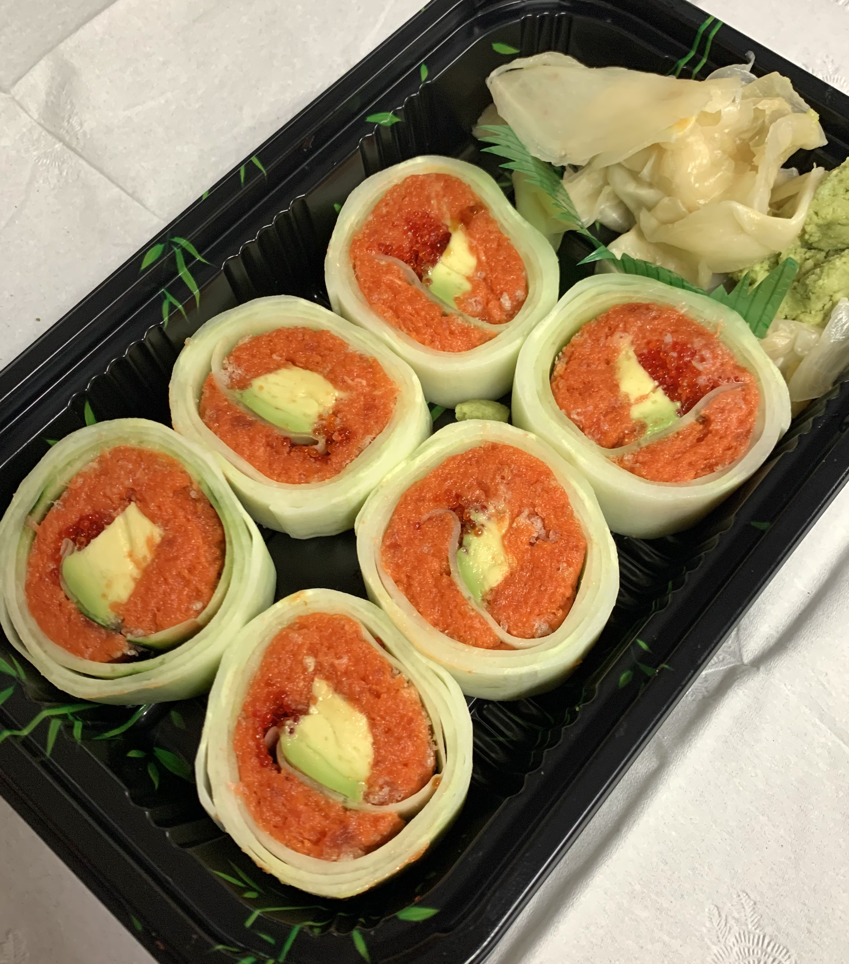 Order Spicy Tuna Naruto food online from Musashi Asian Cuisine store, Brooklyn on bringmethat.com