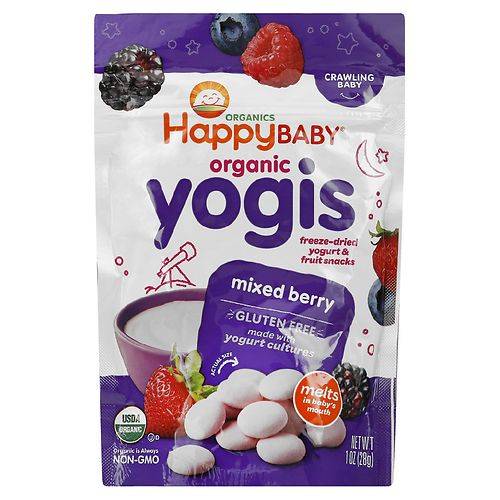 Order Happy Baby Freeze Dried Yogurt Mixed Berry Mixed Berry - 1.0 oz food online from Walgreens store, FAIRBANKS on bringmethat.com