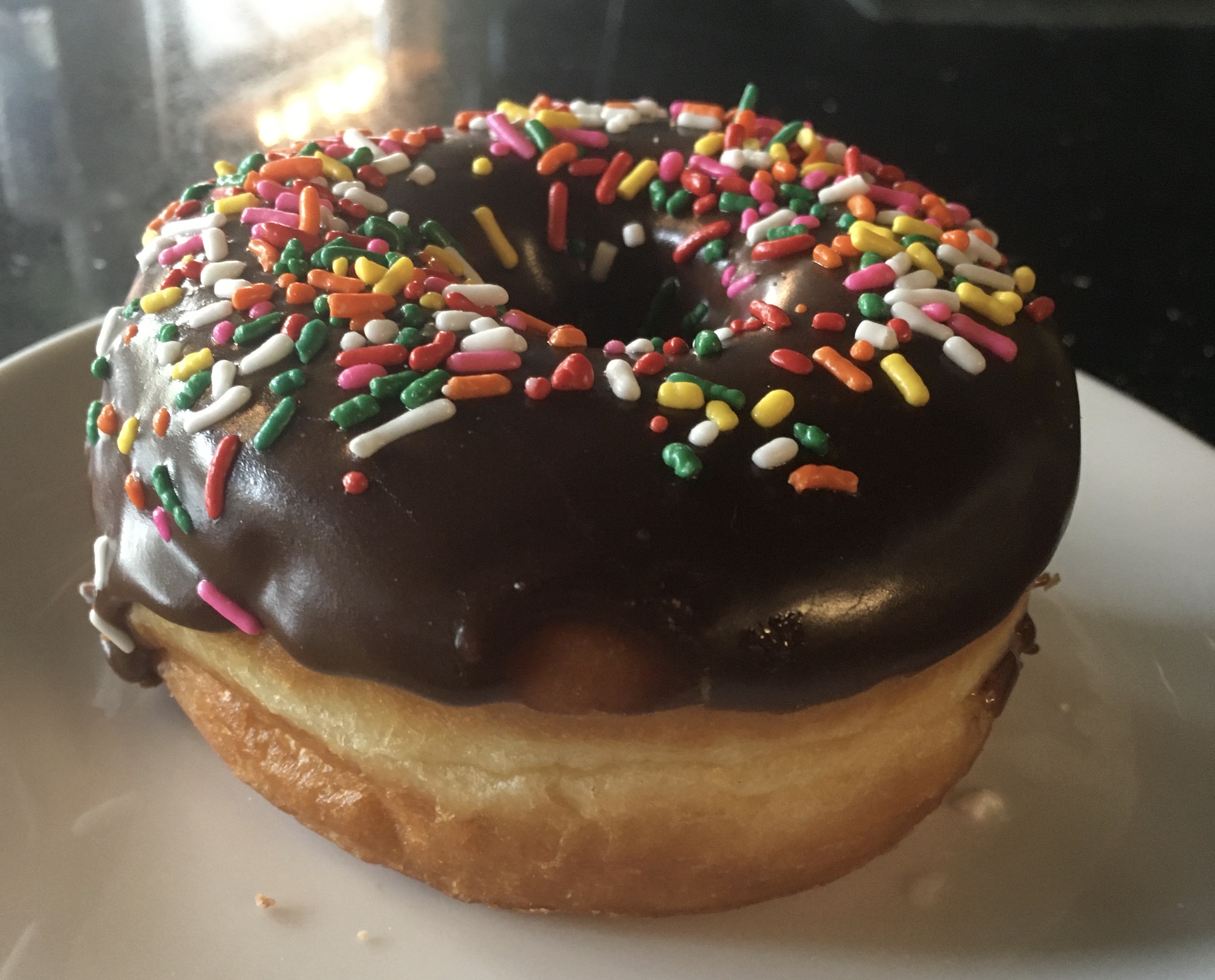 Order Chocolate Frosted Doughnut food online from Doughnuts & Draughts store, Worcester on bringmethat.com