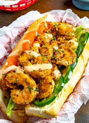 Order 2. Shrimp Sandwich food online from Ohot Cajun Seafood store, Abington on bringmethat.com