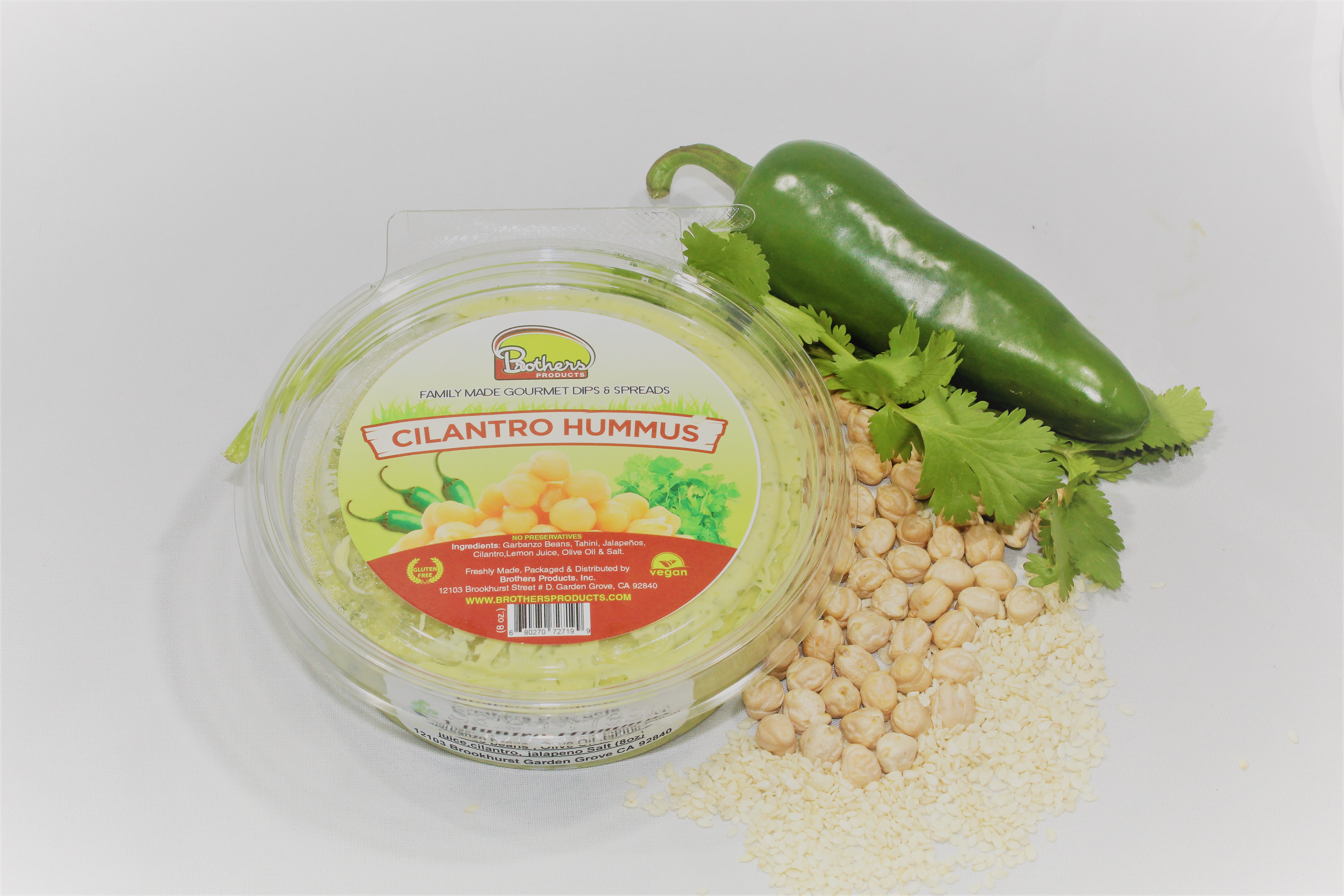 Order Cilantro Hummus  food online from Brothers Juicery store, Garden Grove on bringmethat.com