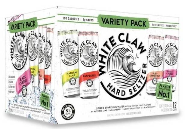 Order White Claw Variety Pack, 12pk-12oz can hard seltzer (5.0% ABV) food online from Cold Spring Liquor store, Liberty Hill on bringmethat.com