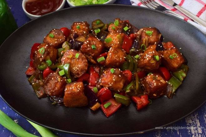 Order Chilli Paneer food online from Rasoi Fusion Indian Cuisine store, Roswell on bringmethat.com