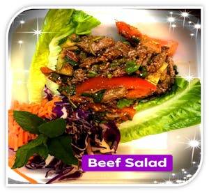Order Beef Salad food online from Chai Yo Thai Cuisine store, Riverview on bringmethat.com