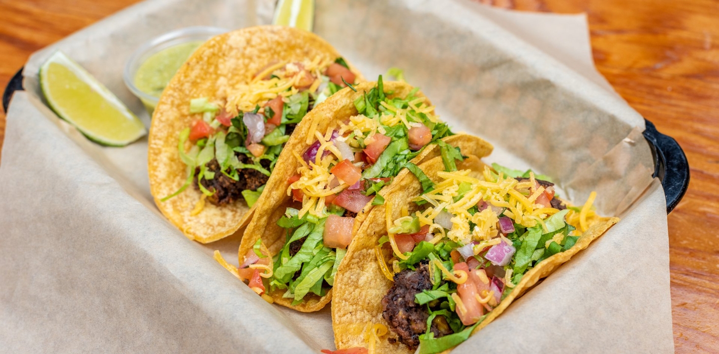 Order Black Bean Tacos food online from Southern Pacific Brewing store, San Francisco on bringmethat.com