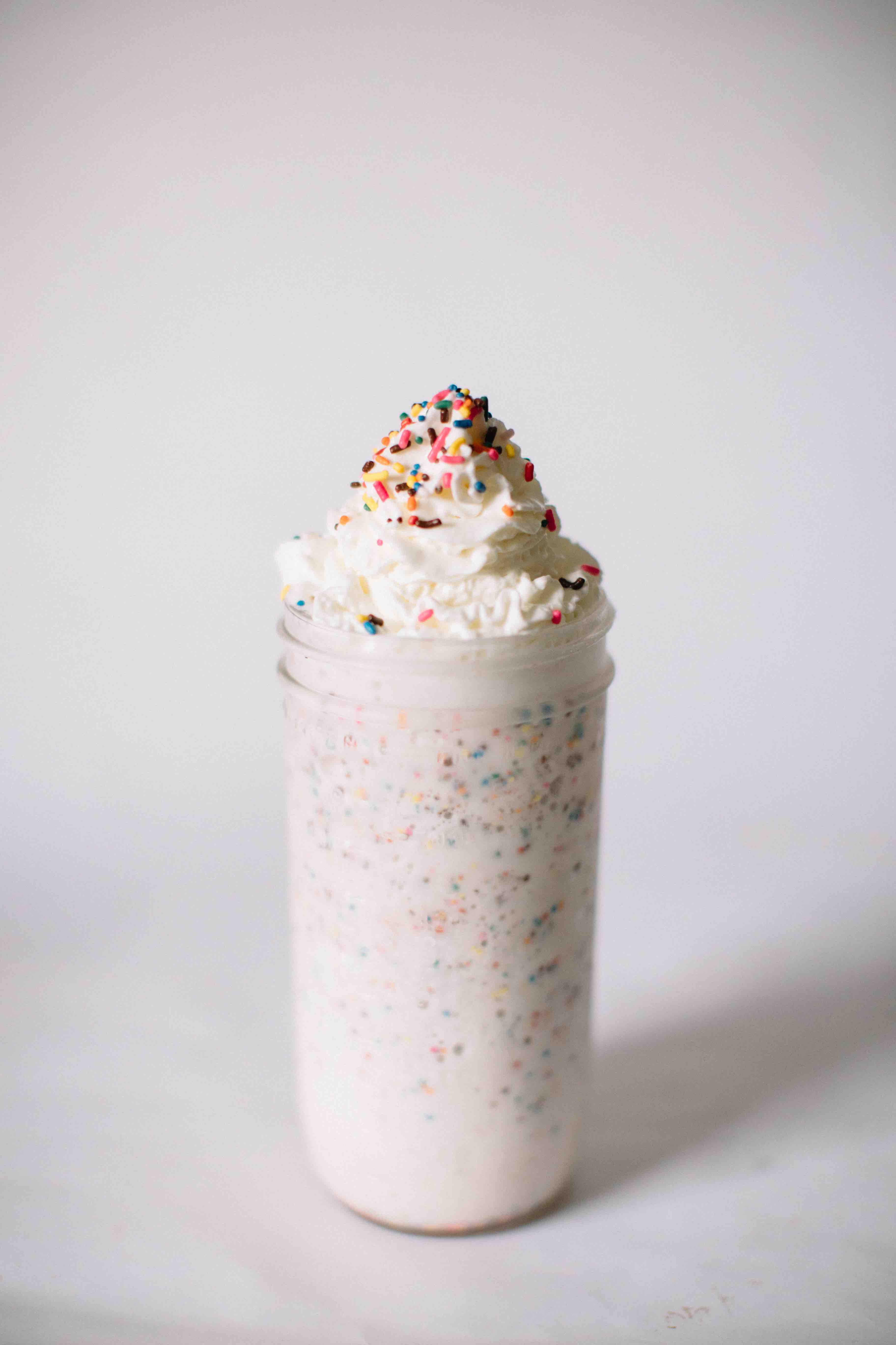 Order Birthday Cake Frappe food online from Blume Organics Cafe store, Peachtree City on bringmethat.com