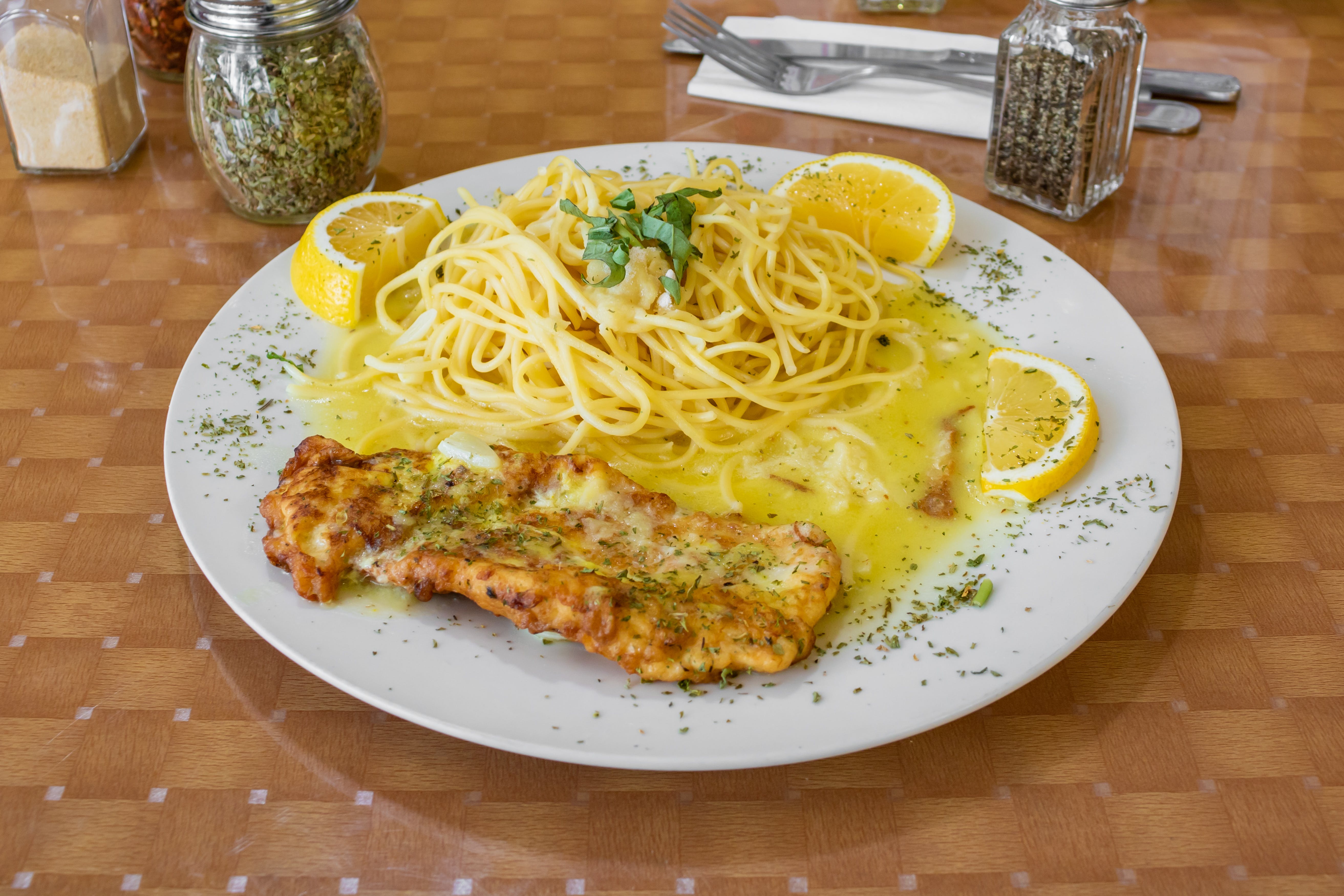 Order Chicken Francaise - Chicken Francaise food online from Danny's Tomato Pie store, Ewing on bringmethat.com