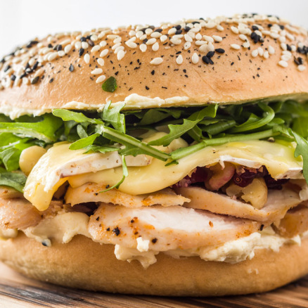 Order Chicken Club food online from Bagelicious Café store, Ventura on bringmethat.com