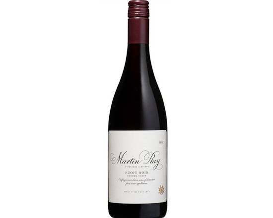 Order  Martin Ray Pinot Noir Sonoma Coast 750ML food online from House Of Wine store, New Rochelle on bringmethat.com
