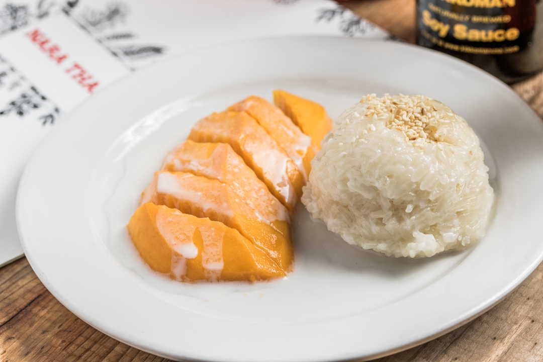 Order Sticky Rice w/ Mango food online from Nara Thai store, Houston on bringmethat.com