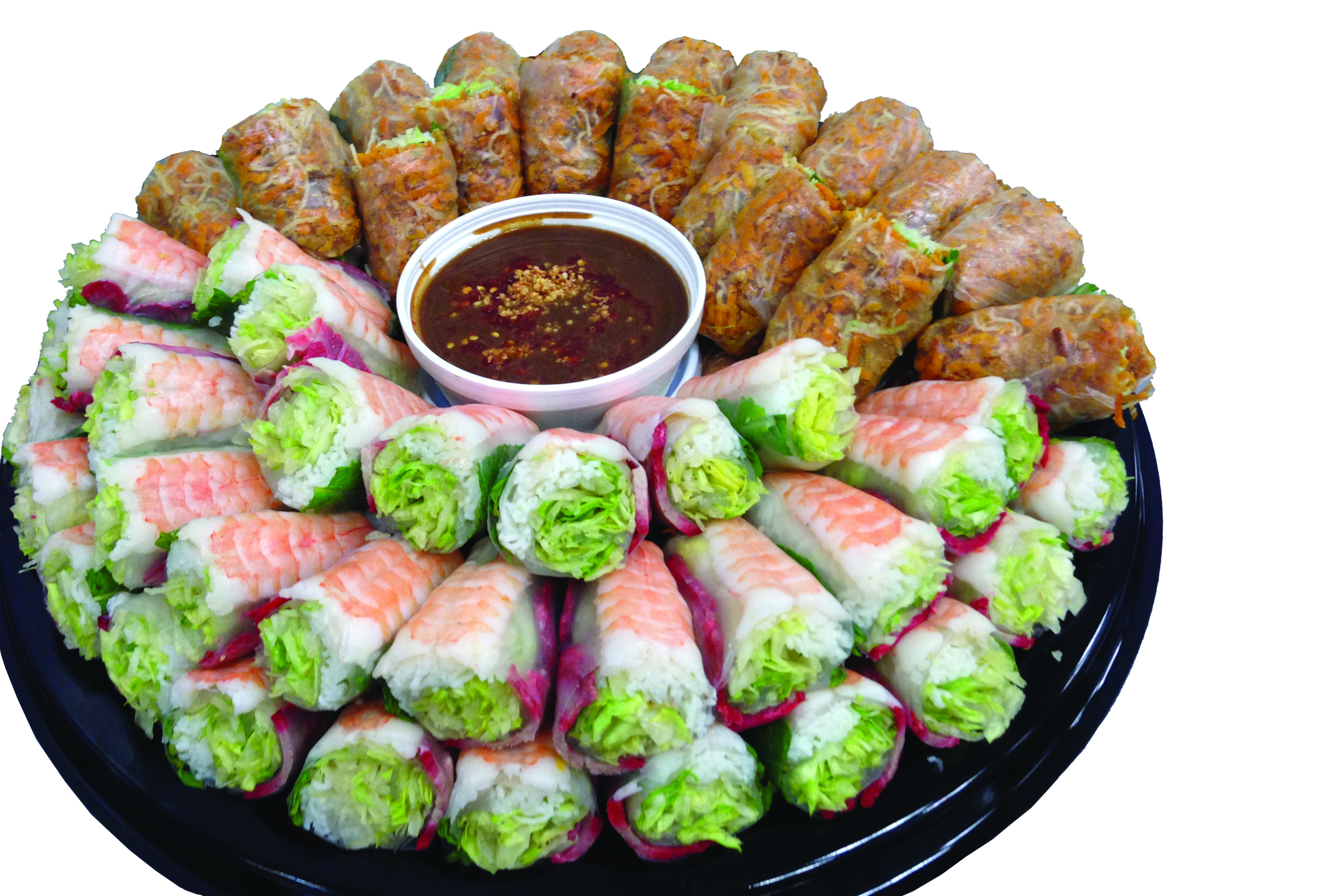 Order Veggie / Spring Rolls Platter food online from Lees Sandwiches store, Van Nuys on bringmethat.com