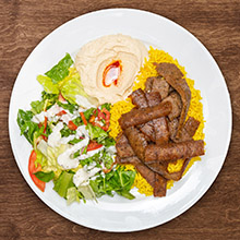 Order 5. Gyro Meat Plate food online from The Green Olive store, Camarillo on bringmethat.com
