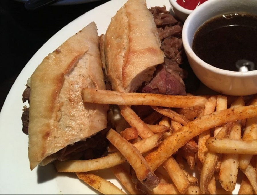 Order Prime Rib French Dip food online from Doolittles Woodfire Grill store, Fargo on bringmethat.com