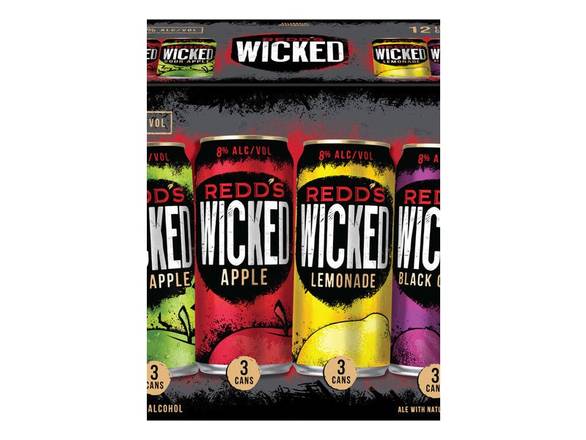 Order Redd's Wicked Variety Pack - 12x 10oz Cans food online from Shar Armanetti Fine Wine & Spirits store, Carpentersville on bringmethat.com