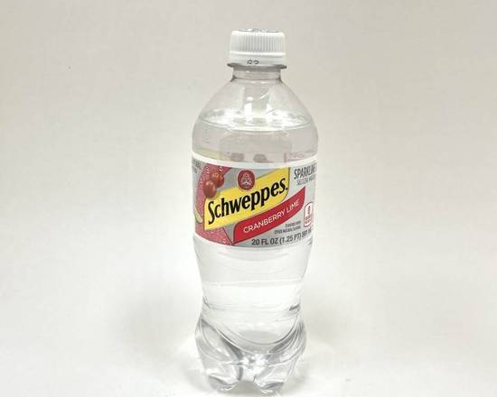 Order Schweppes Cranberry lime food online from Fialkoff Kosher Pizza store, Lawrence on bringmethat.com
