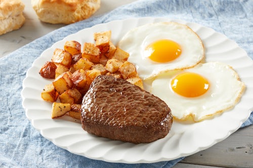 Order Sirloin Steak* & Farm-Fresh Eggs* food online from Bob Evans store, Canton on bringmethat.com