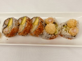 Order Shrimp Tempura Roll food online from Baumgart's Cafe store, Edgewater on bringmethat.com