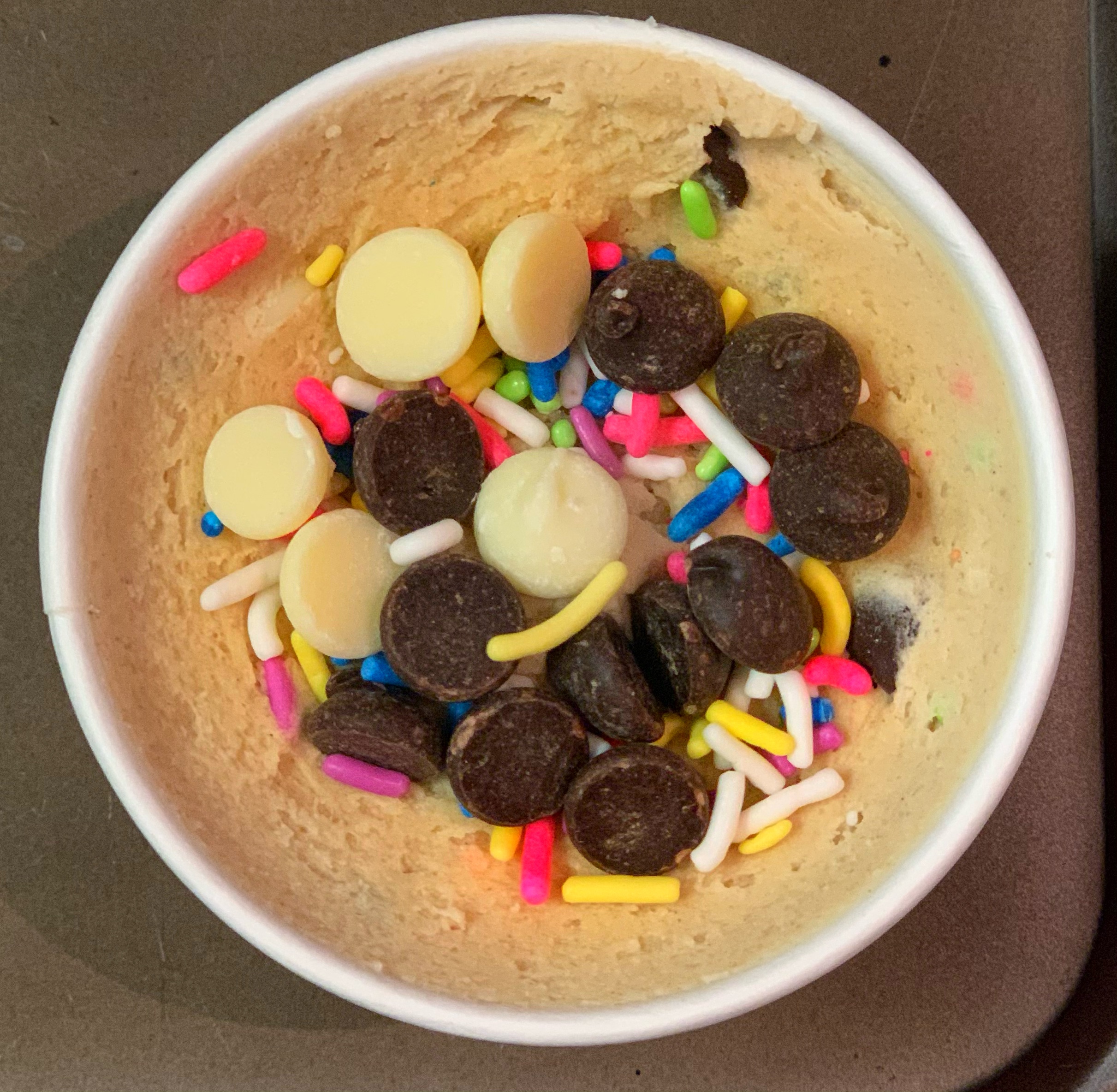 Order Cake Batter Edible Cookie Dough (4oz)  food online from Poulette store, New York on bringmethat.com
