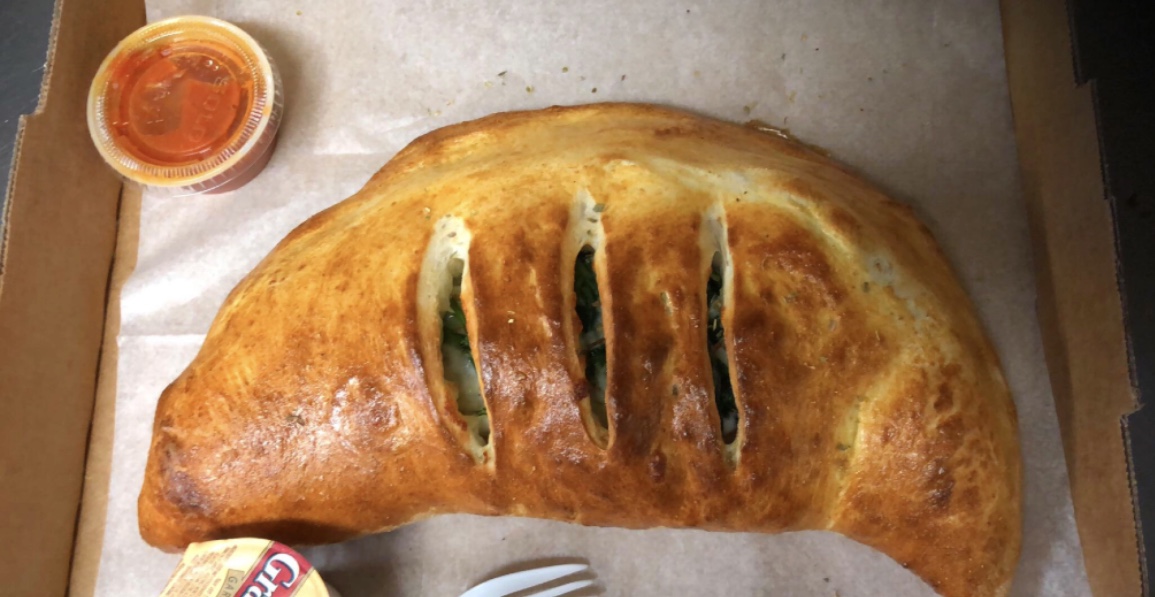 Order Spinach and Cheese Calzone food online from Mikie's pizza store, Baltimore on bringmethat.com