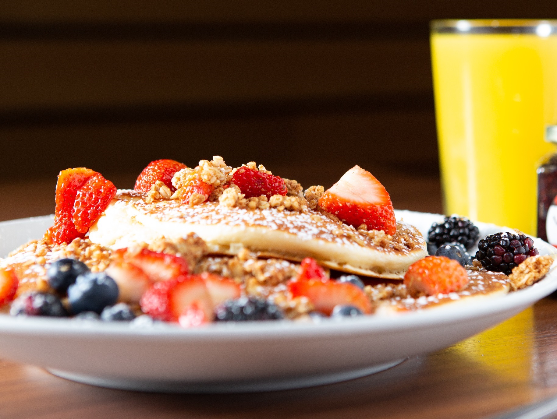 Order Granola Berry Pancakes food online from Wildberry Pancakes & Cafe store, Chicago on bringmethat.com