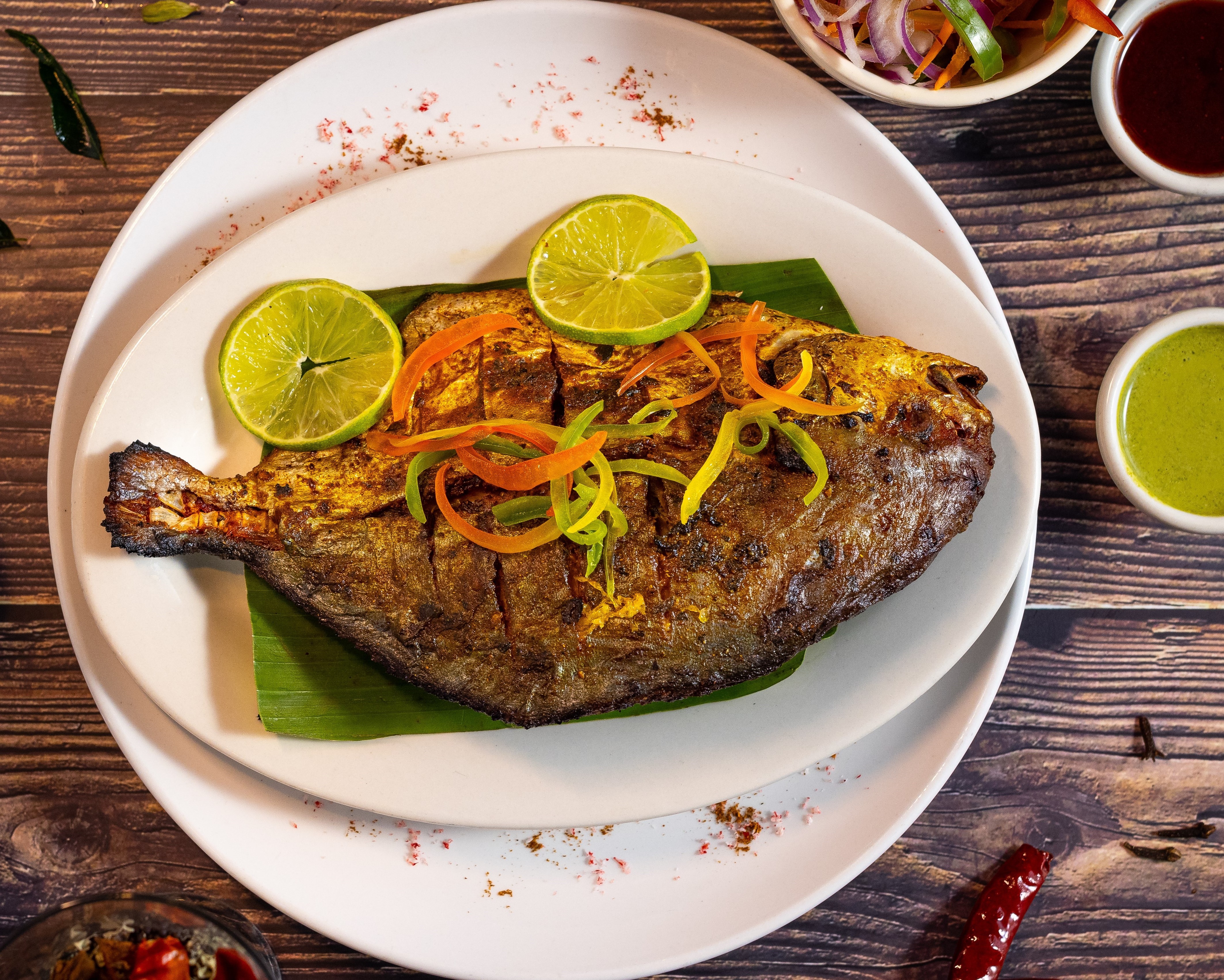 Order Special Fish Pomfret food online from Amaravati Indian Cuisine store, Brentwood on bringmethat.com