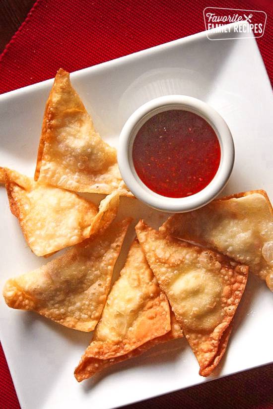 Order 10 Piece Crab Meat Rangoon food online from Great China store, Dover on bringmethat.com