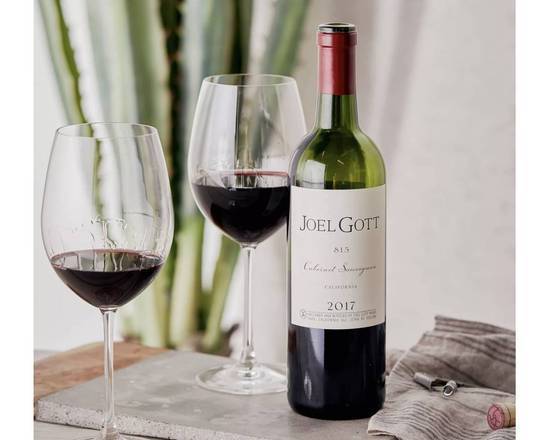 Order Joel Gott Cabernet Sauvignon, 750mL red wine (13.9% ABV) food online from Cold Spring Liquor store, Liberty Hill on bringmethat.com