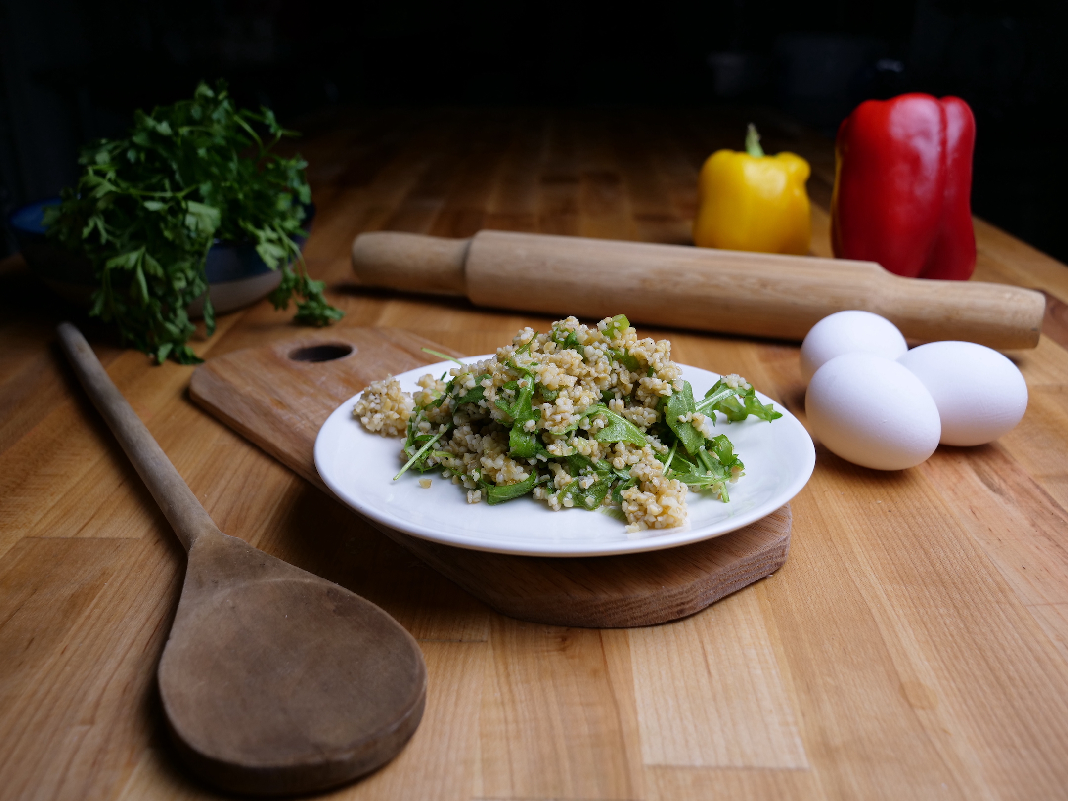 Order Pligouri (Bulgur) Salad food online from Pi Bakerie and Eatery store, New York on bringmethat.com