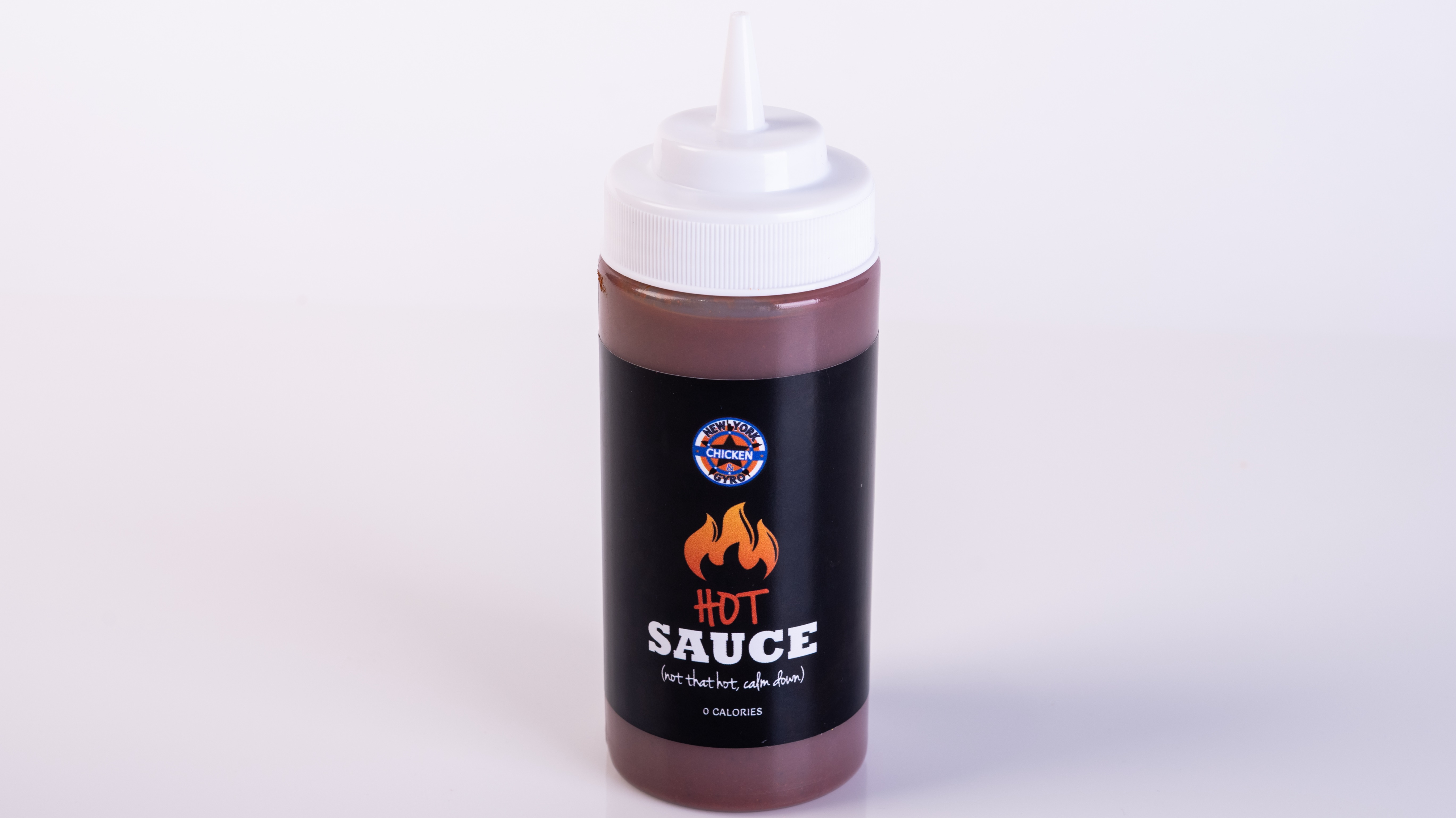 Order Hot Sauce 16 oz bottle food online from New York Chicken & Gyro store, Canoga Park on bringmethat.com