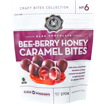 Order Dark Bee-Berry Honey Caramel Bites food online from Chocolate Chocolate Chocolate store, Kirkwood on bringmethat.com