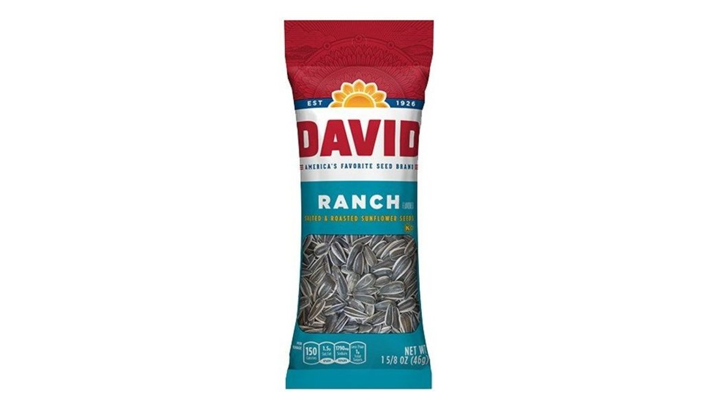 Order David Sunflower Seeds Jumbo - Roasted & Salted -  Ranch 5.25 oz Box food online from Rancho Liquor store, Thousand Oaks on bringmethat.com