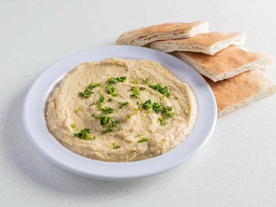 Order Large Baba Ghanouj With Pita food online from Oasis Fresh store, Chicago on bringmethat.com