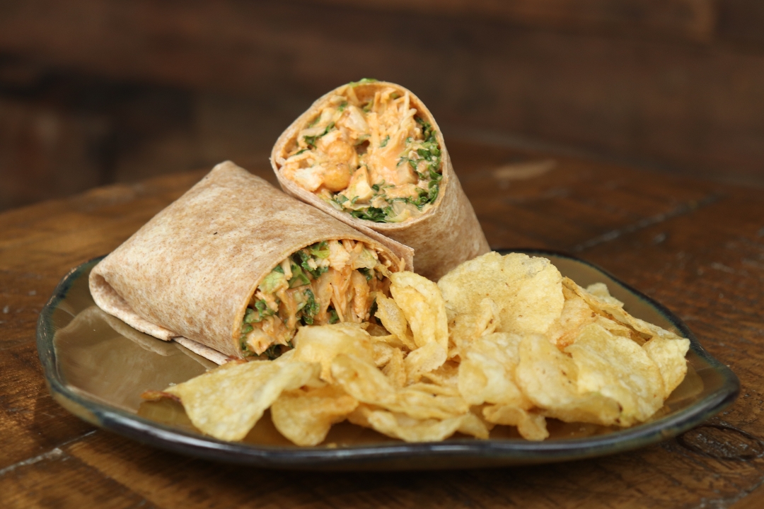 Order Buffalo Kale Chicken Wrap food online from Nu Kitchen store, Worcester on bringmethat.com