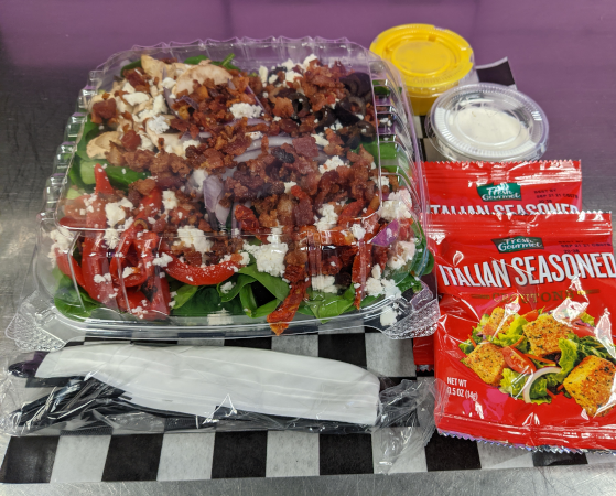 Order Spinach Salad food online from Magpies Gourmet Pizza Oracle store, Tucson on bringmethat.com