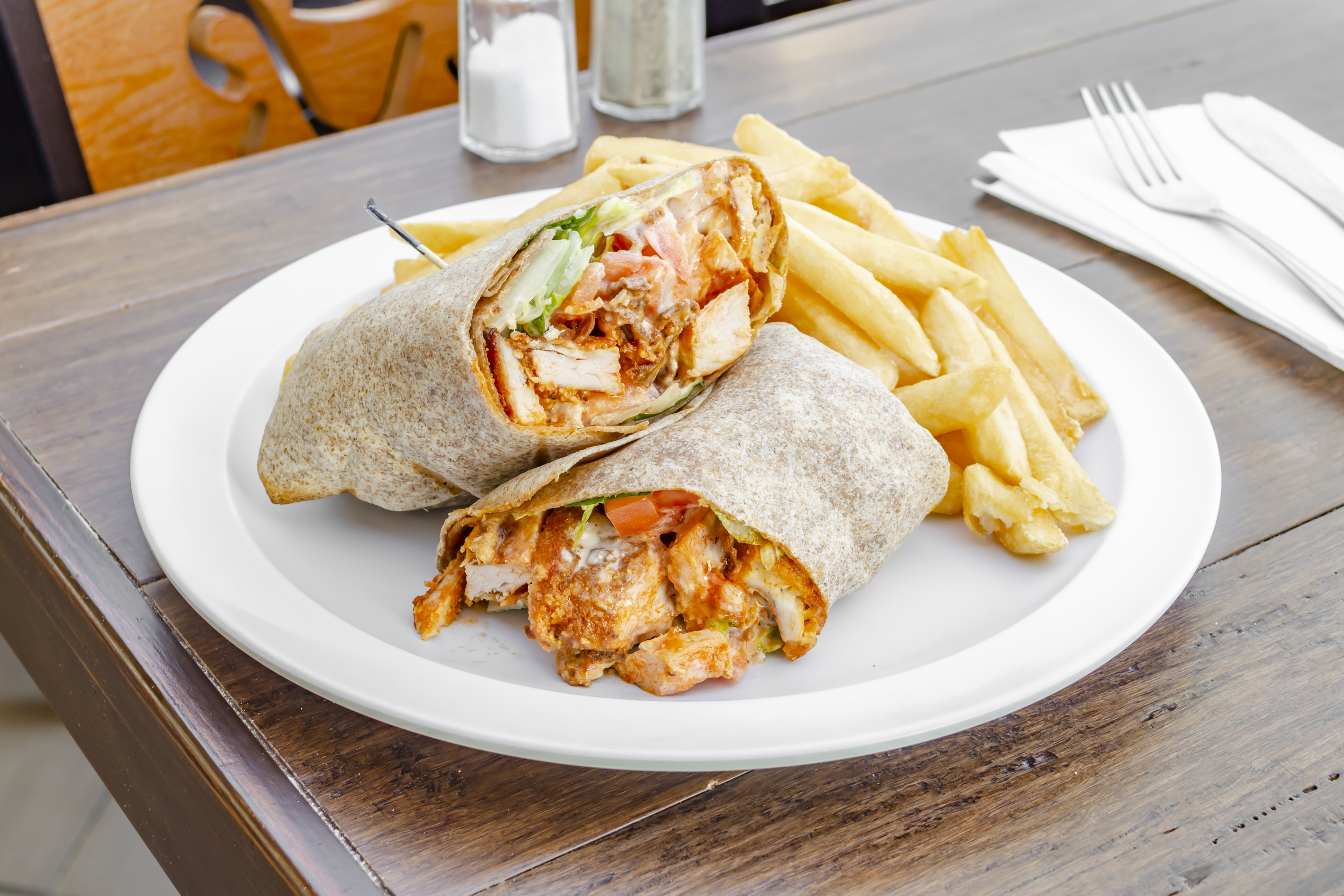 Order Buffalo Chicken Wrap food online from Westover Pizza store, Stamford on bringmethat.com