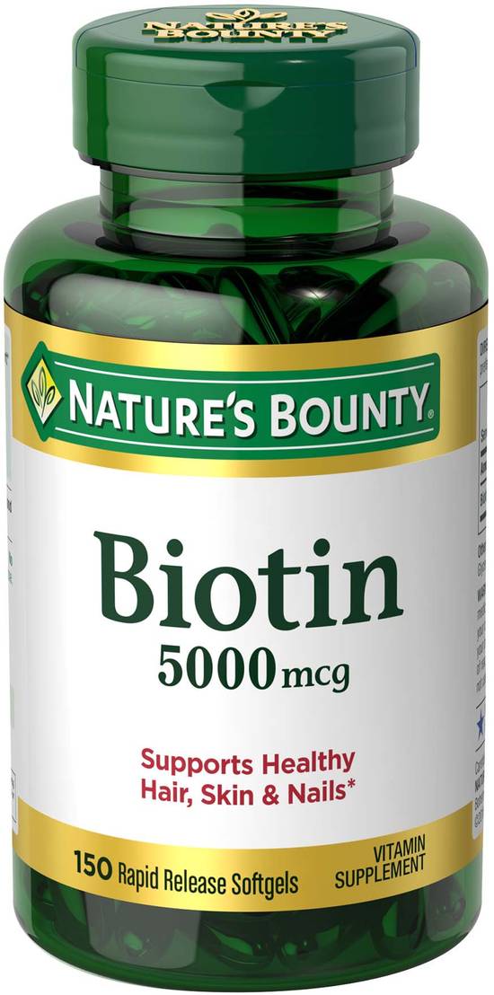 Order Nature's Bounty Biotin 5mg (150 ct) food online from Rite Aid store, Palm Desert on bringmethat.com