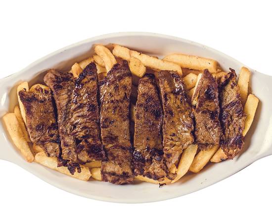 Order Grilled Steak with French Fries(trocitos de carne) food online from Noches De Colombia store, Clifton on bringmethat.com