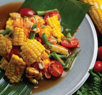Order Corn Salad food online from Bai Tong Thai Restaurant store, Issaquah on bringmethat.com