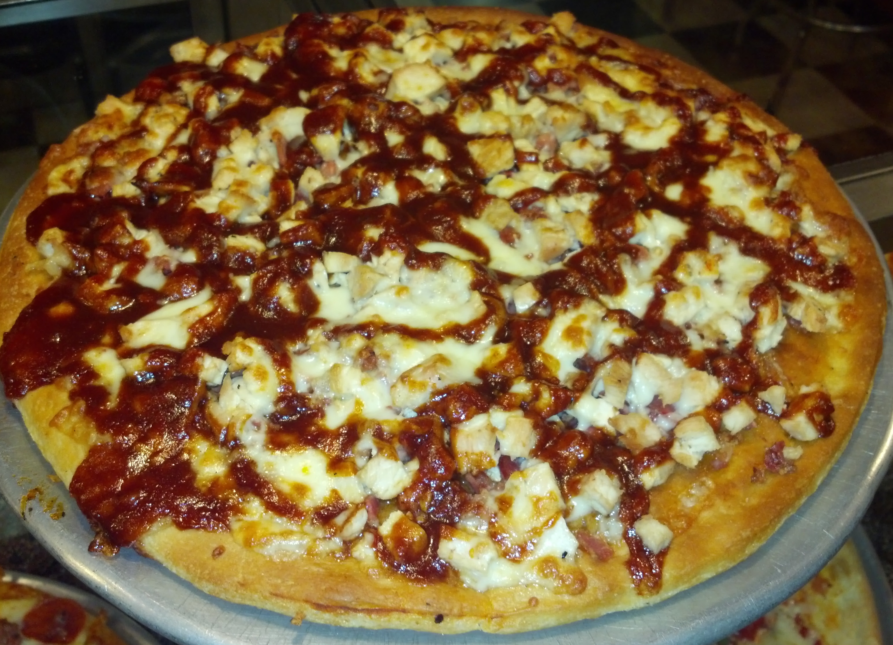 Order 16" Large BBQ Chicken Pizza food online from Venezia Pizza store, Morrisville on bringmethat.com