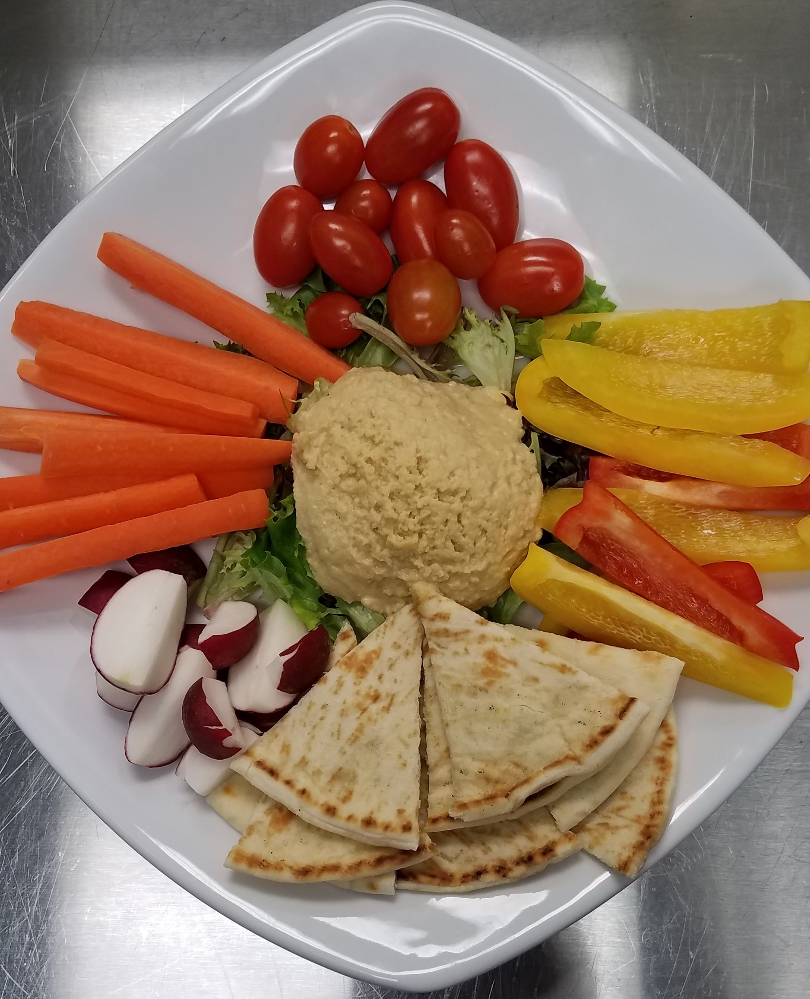 Order Hummus Plate food online from Collective Cafe store, Matthews on bringmethat.com