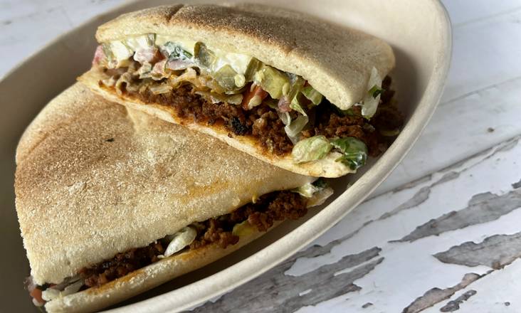 Order Ground Beef Torta food online from Cilantro Taqueria store, Shaker Heights on bringmethat.com