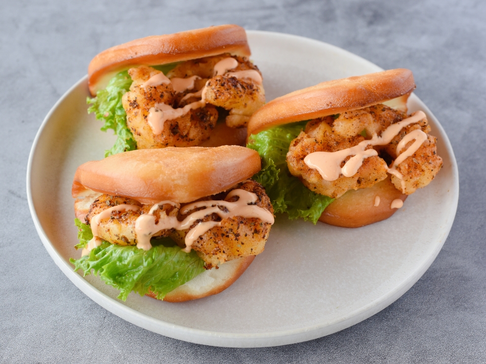 Order Shrimp Po' Bao (2) food online from Golden Dragon store, Elk Grove on bringmethat.com