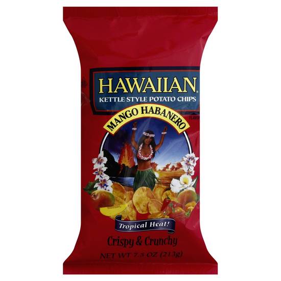 Order Hawaiian Potato Chips Kettle Style Mango Habanero (7.5 oz) food online from Rite Aid store, Eugene on bringmethat.com