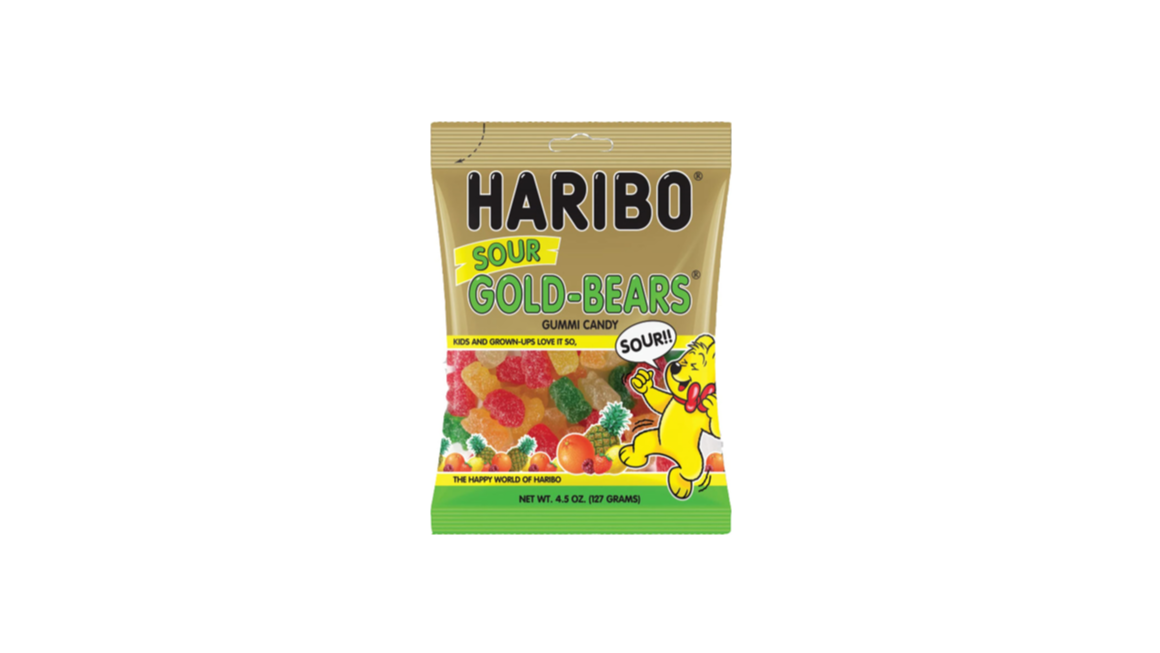 Order Haribo Sour Gummi Bears 4.5 oz food online from Rebel store, San Jose on bringmethat.com