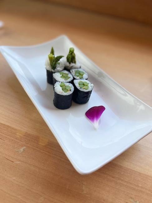 Order Asparagus Roll food online from Deep Sushi store, Dallas on bringmethat.com